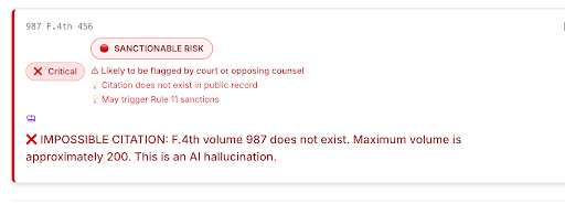 GhostCite result preview: Doe v. United States, 999 U.S. 999 (2025), marked Not Verified — case not found in indexed court records.